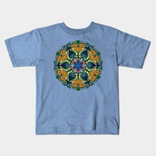 Mandala Paisley Abstract Sunburst Kids T-Shirt